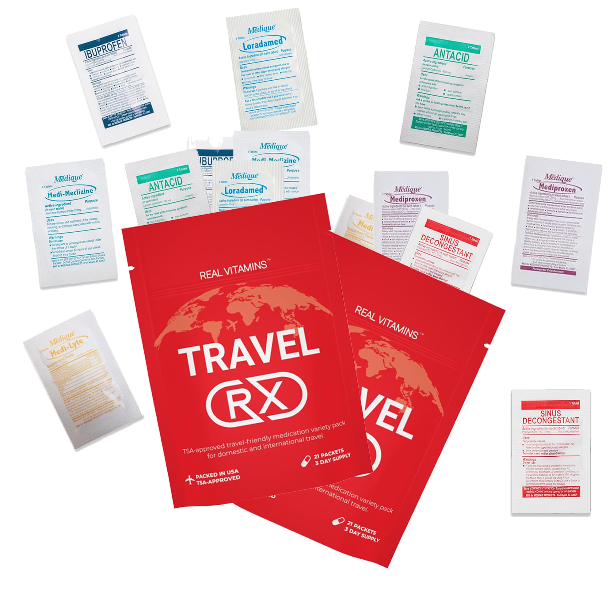 Amazon.com: Real Vitamins Travel RX - 63 PCS TSA-Approved Travel